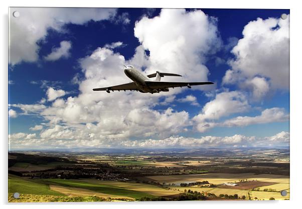 VC-10 Fly By  Acrylic by J Biggadike
