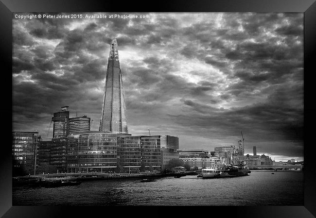  London Skyline Framed Print by Peter Jones