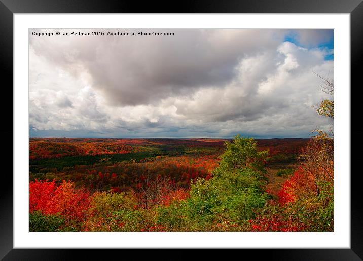  Deadman's Hill, Fall Colours Framed Mounted Print by Ian Pettman