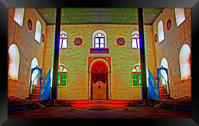 derelict Turkish Mosque Framed Print by ken biggs