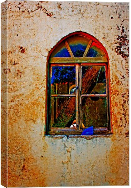 arched broken window Canvas Print by ken biggs
