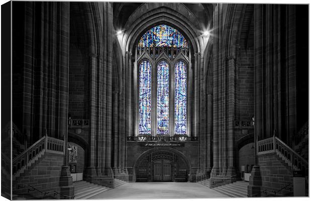  Liverpool Anglican Cathedral Canvas Print by Rob Lester