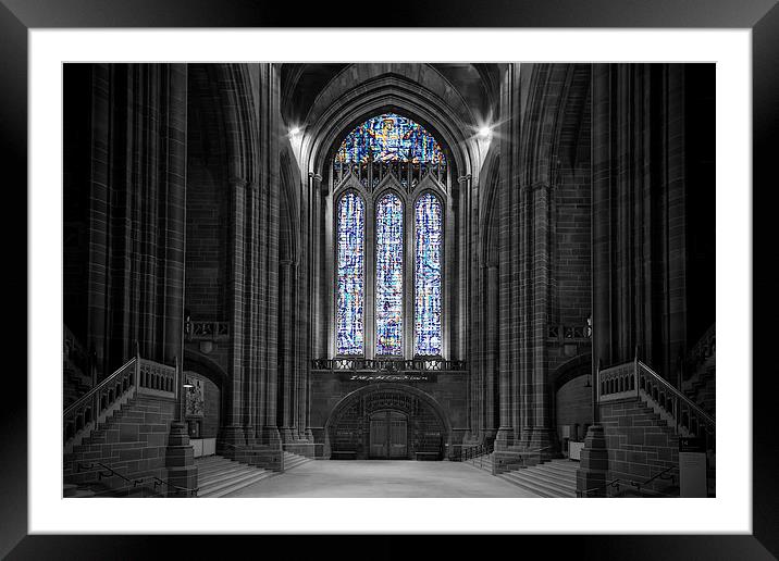  Liverpool Anglican Cathedral Framed Mounted Print by Rob Lester