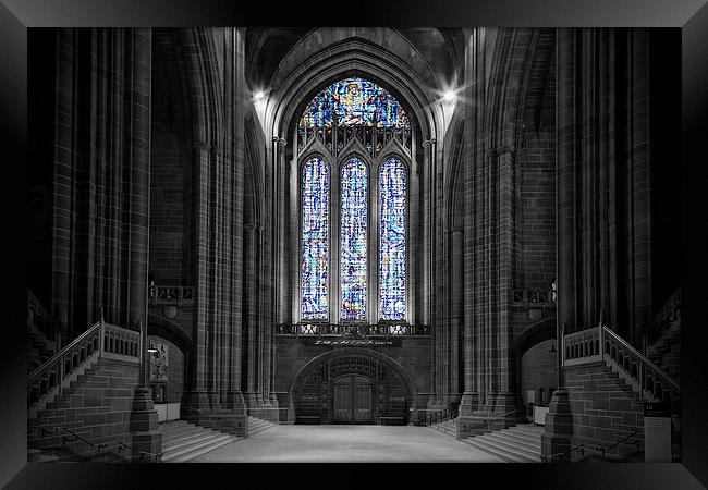  Liverpool Anglican Cathedral Framed Print by Rob Lester