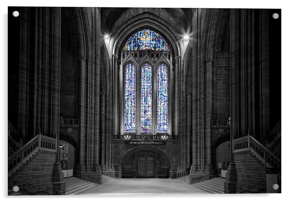  Liverpool Anglican Cathedral Acrylic by Rob Lester