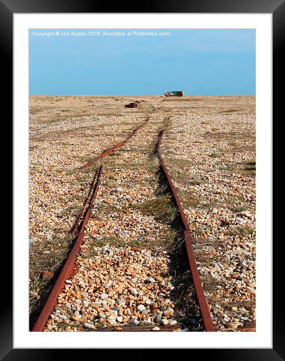  Dead Rail Framed Mounted Print by Jon Barton