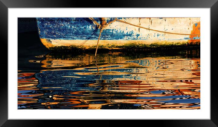 Dawn Harbour Colours Framed Mounted Print by Dave Massey