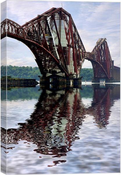  Forth railway bridge Scotland Canvas Print by Tony Bates