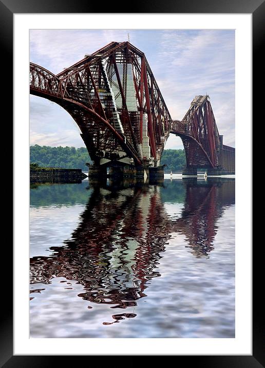  Forth railway bridge Scotland Framed Mounted Print by Tony Bates
