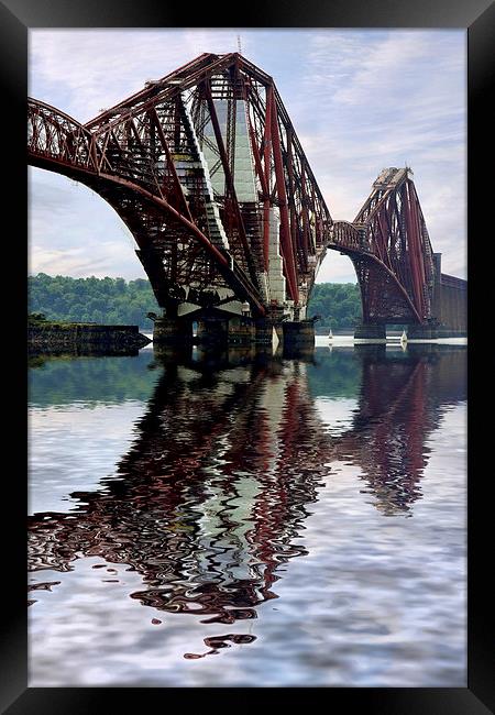  Forth railway bridge Scotland Framed Print by Tony Bates