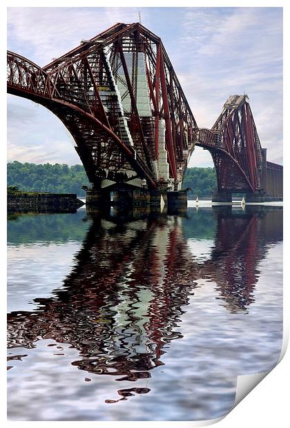  Forth railway bridge Scotland Print by Tony Bates