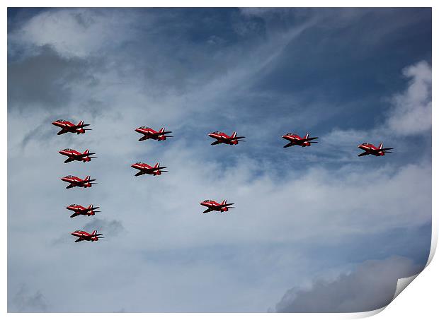  Red Arrows Print by Charlie Kirkpatrick