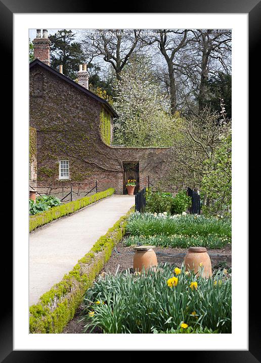 Garden of Beningbrough Hall Framed Mounted Print by Gary Turner
