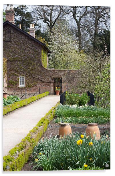 Garden of Beningbrough Hall Acrylic by Gary Turner