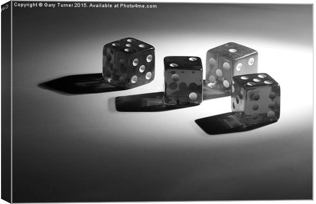  Dice Canvas Print by Gary Turner