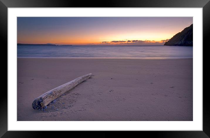 Driftwood Framed Mounted Print by Mark Robson