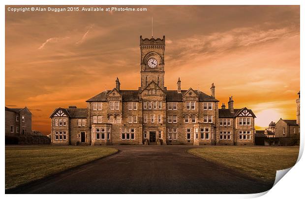   High Royds Sunset Print by Alan Duggan