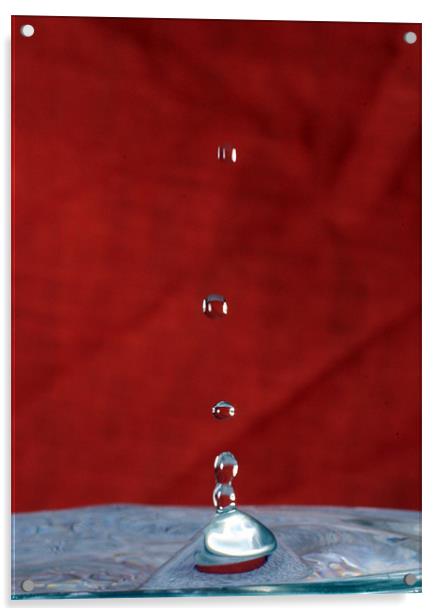 Water games - The Drop 1 Acrylic by Andreas Hartmann