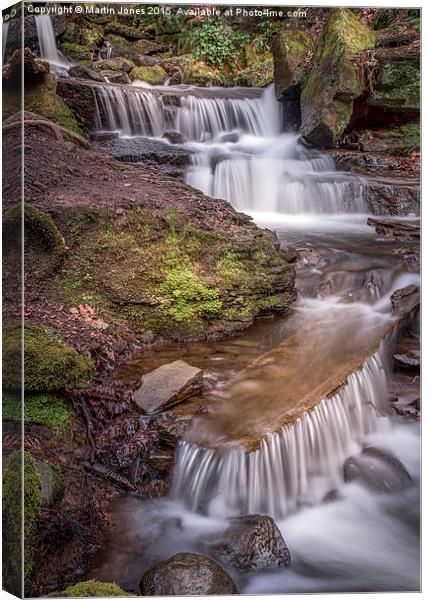  The Waterfalls of Lumsdale Canvas Print by K7 Photography