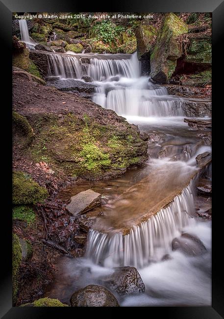  The Waterfalls of Lumsdale Framed Print by K7 Photography