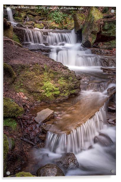  The Waterfalls of Lumsdale Acrylic by K7 Photography
