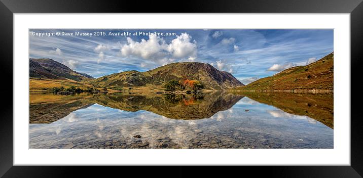 Crummock Water Calmness Framed Mounted Print by Dave Massey