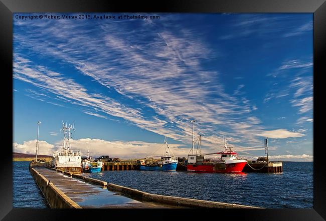  Harbour Clouds Framed Print by Robert Murray