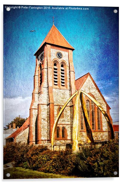  Whale Bone Church Acrylic by Peter Farrington
