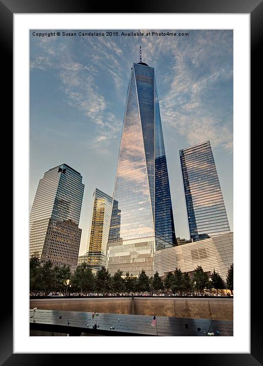 WTC 911 Ground Zero Framed Mounted Print by Susan Candelario