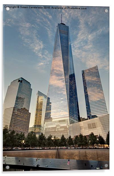 WTC 911 Ground Zero Acrylic by Susan Candelario