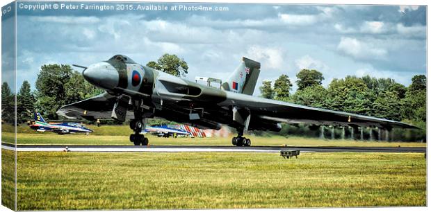  Touch Down Canvas Print by Peter Farrington