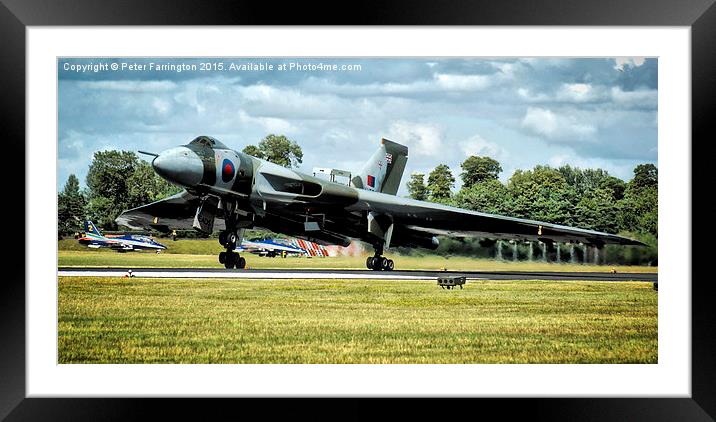  Touch Down Framed Mounted Print by Peter Farrington