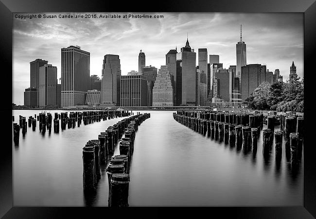 Gotham City New York City Framed Print by Susan Candelario