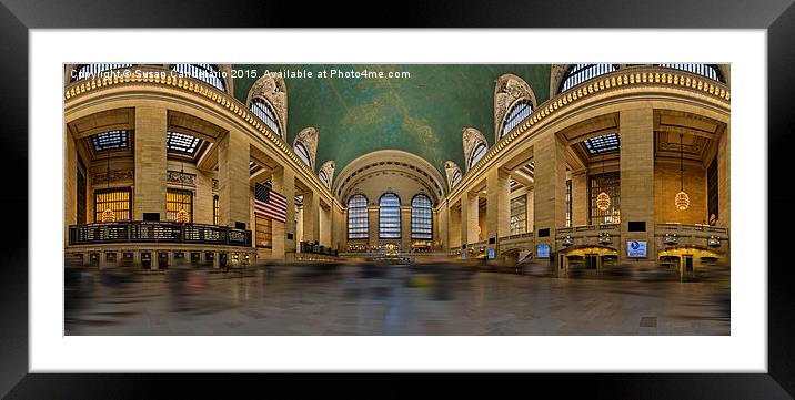 Grand Central Terminal 180 Panorama  Framed Mounted Print by Susan Candelario