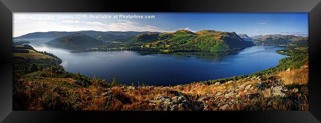 Ullswater From Gowbarrow Framed Print by Dave Massey