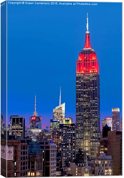 The Empire State Building Canvas Print by Susan Candelario