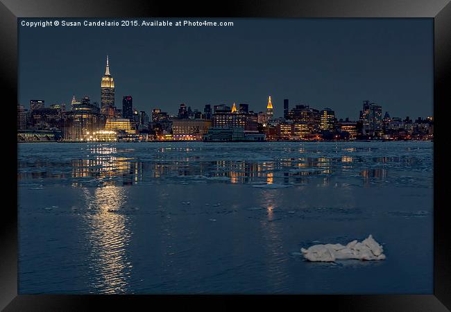 Frozen Midtown Manhattan NYC Framed Print by Susan Candelario