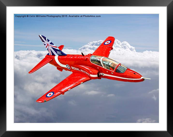  Red Arrow In The Clouds Framed Mounted Print by Colin Williams Photography