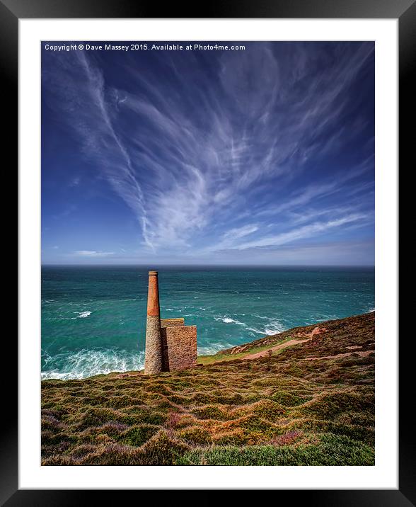 Land Ocean Sky Framed Mounted Print by Dave Massey