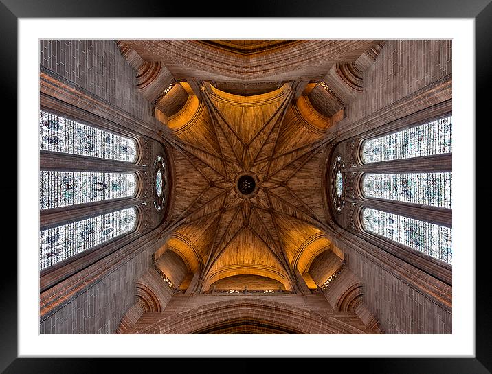  Liverpool Anglican Cathedral Tower Framed Mounted Print by Rob Lester