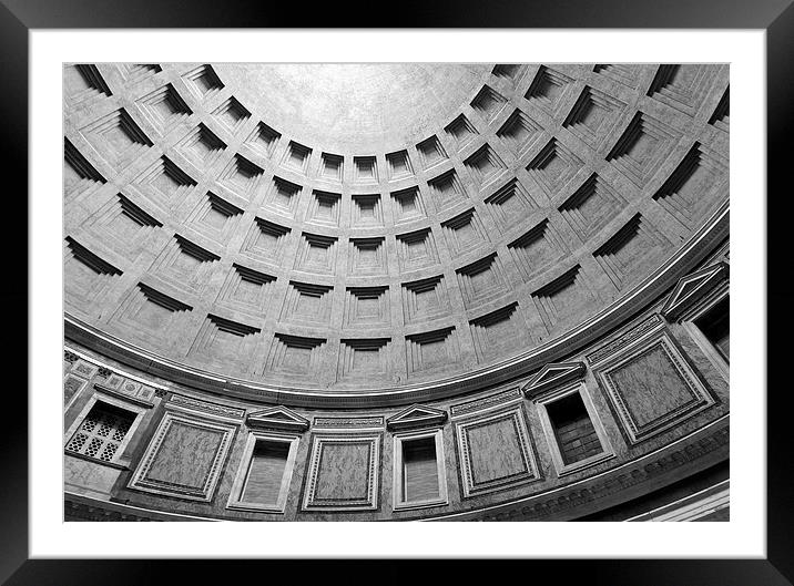 Pantheon Patterns Framed Mounted Print by Matt Cottam