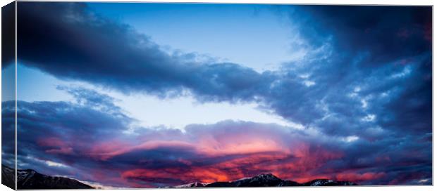  Clouds on Fire Canvas Print by Brent Olson