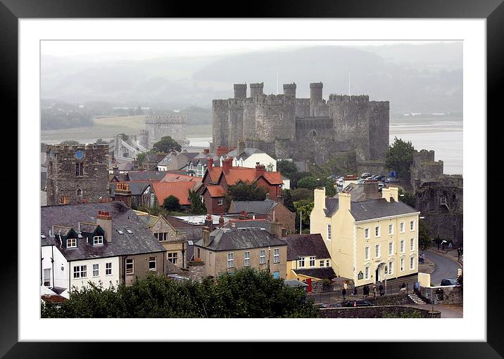  Conwy Castle north Wales Framed Mounted Print by Tony Bates