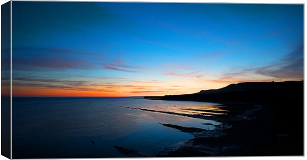 Kimmeridge Bay Sunset Canvas Print by James Battersby