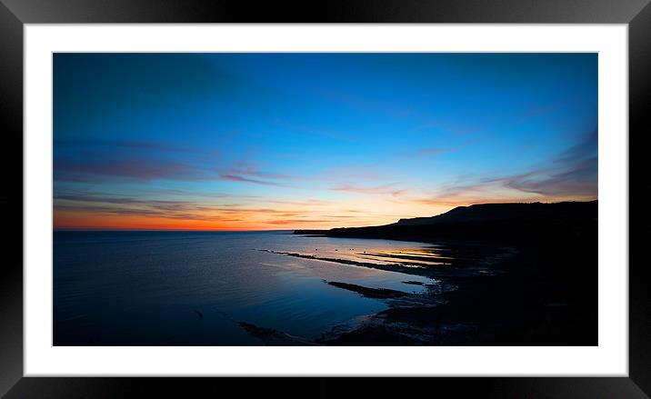Kimmeridge Bay Sunset Framed Mounted Print by James Battersby