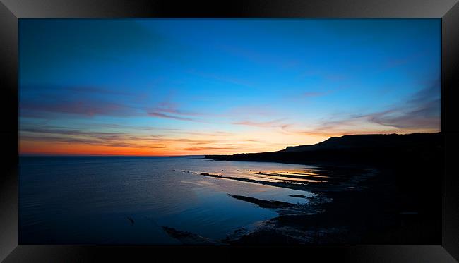 Kimmeridge Bay Sunset Framed Print by James Battersby