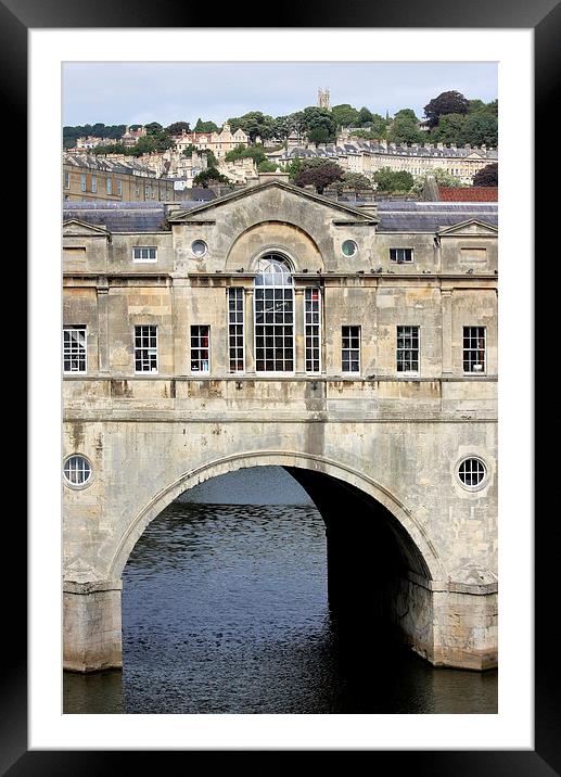  Pulteney Bridge Bath Framed Mounted Print by Tony Bates