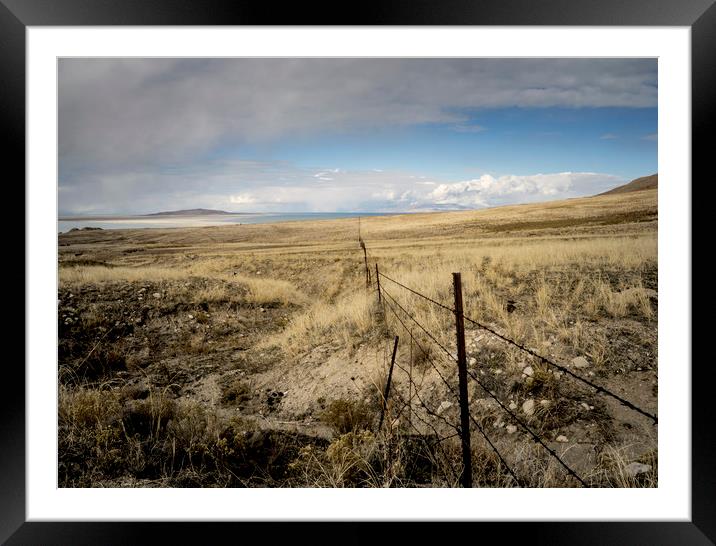 Sharply divided Framed Mounted Print by Brent Olson