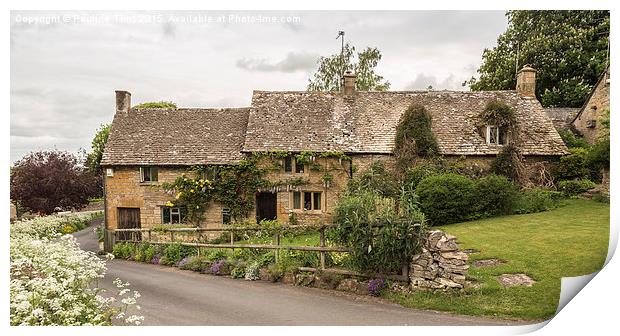 Down an English Country Lane  Print by Pauline Tims