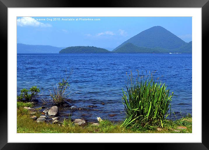 Lake Toya  Framed Mounted Print by Jeanne Ong